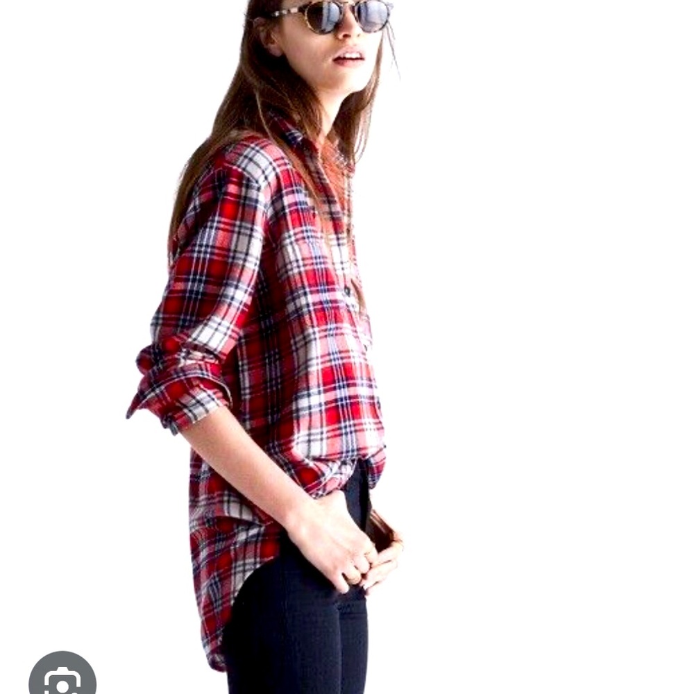 Madewell plaid oversized button down flannel